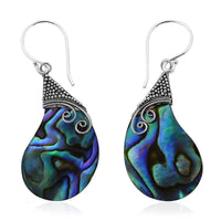 Sea Wave Abalone Shell Earrings