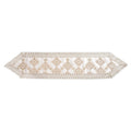 HOMESMART Golden and Tan Floral Pattern Polyester Lace Table Runner - Sticky add to cart bar