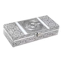 EXCLUSIVE DEAL Handcrafted "Yin Yang" Pattern Embossed Aluminum Oxidized Jewelry Box (9"x4"x2") - Sticky add to cart bar