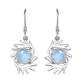 D'Joy Kuisa Rainbow Moonstone 6.75 ctw Earrings in Sterling Silver - Sticky add to cart bar