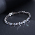 LUSTRO STELLA Finest CZ Tennis Bracelet in Platinum Over Sterling Silver (8.25 In) 14 Grams 26.00 ctw - Sticky add to cart bar