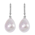 Shell Pearl Earrings in Sterling Silver - Sticky add to cart bar