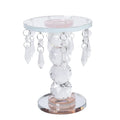 White 4 Ball Chandelier Pillar Stand (5x4 in) - Sticky add to cart bar