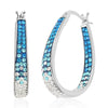 White & Blue Austrian Crystal