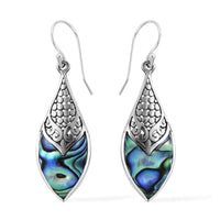Abalone Shell Marquise Drop Earrings