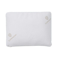 HOMESMART Premium Adjustable Hypoallergenic Shredded Memory Foam CertiPUR Pillow with Copper Cover (Standard, Microfiber)