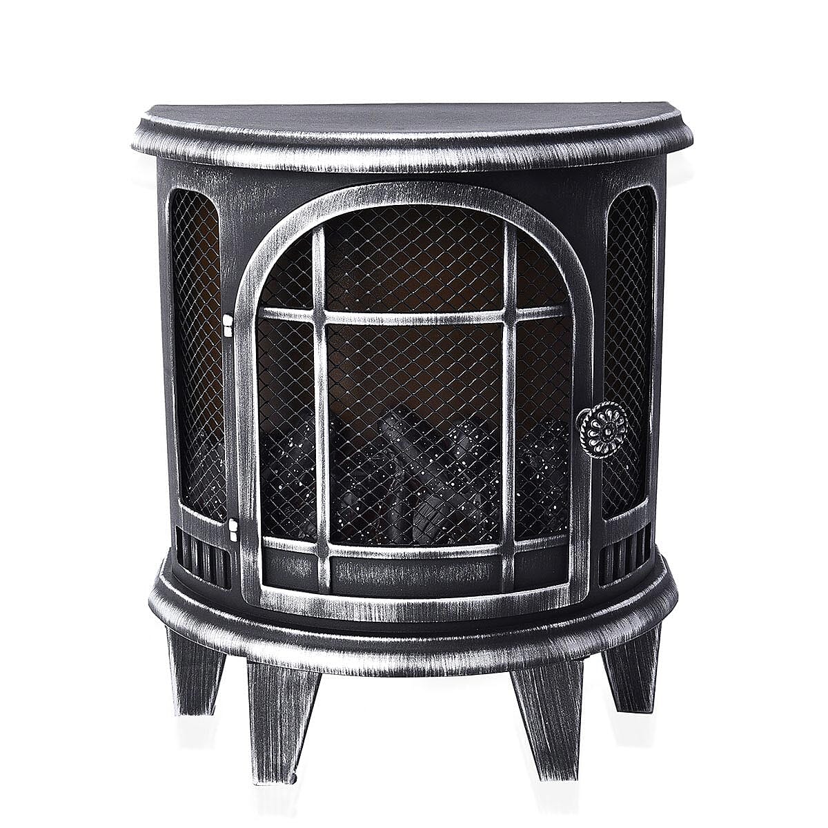 Antique Bronze LED Plastic Fireplace Lantern (Cx3 Batteries Not Included) (10.8x5.7x12.4)