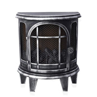 Antique Bronze LED Plastic Fireplace Lantern (Cx3 Batteries Not Included) (10.8x5.7x12.4)