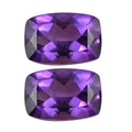 AA Mashamba Amethyst Set of 2 (Cush 6x4 mm) 0.85 ctw Loose Gemstone - Sticky add to cart bar