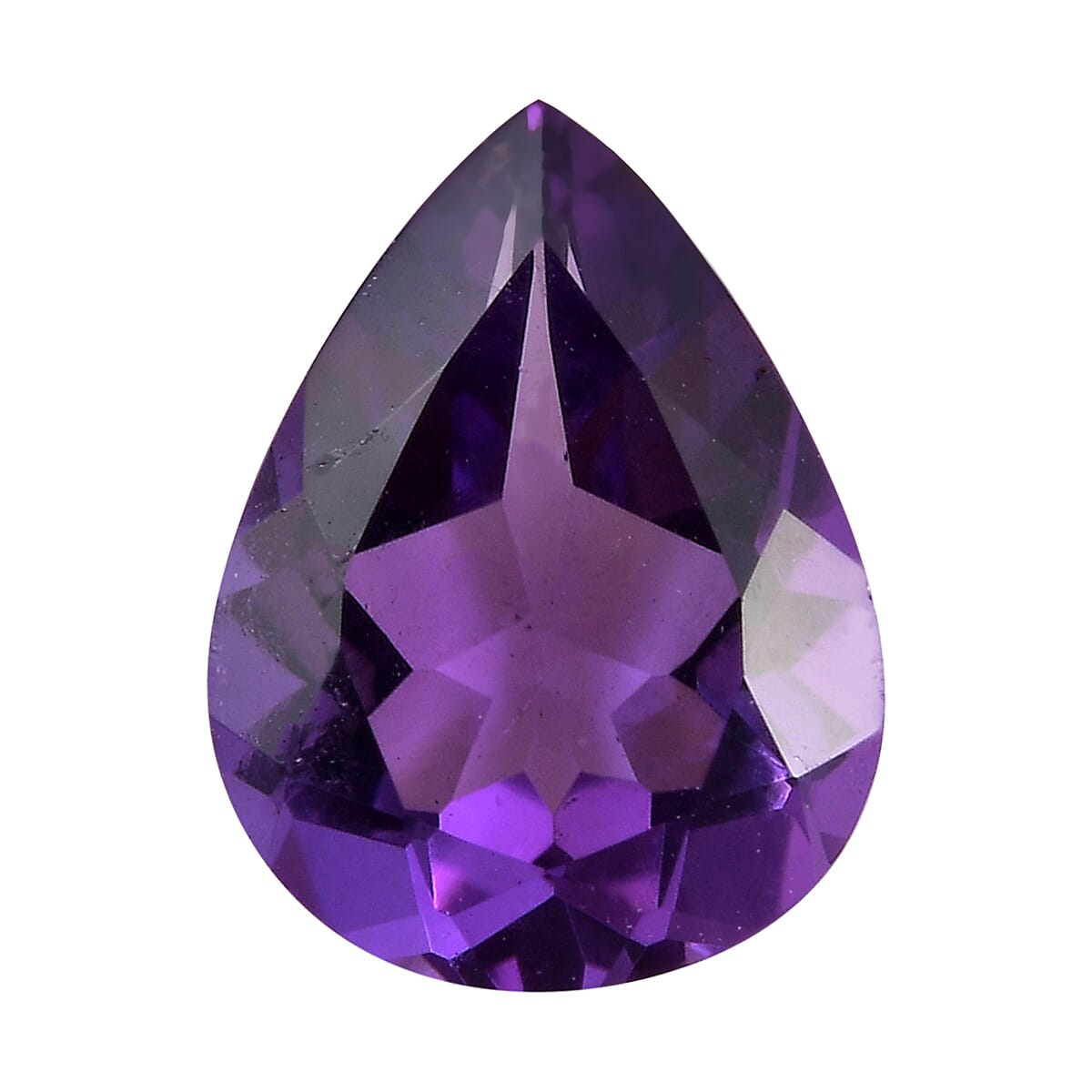 AA Mashamba Amethyst (Pear 9x7 mm) 1.35 ctw Loose Gemstone