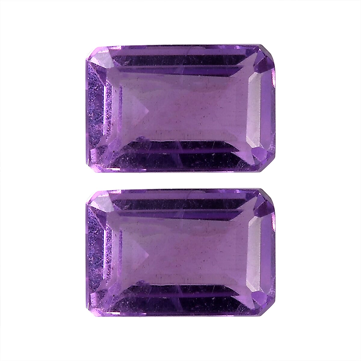 Mashamba Amethyst Set of 2 (Oct 6x4 mm) 1.01 ctw Loose Gemstone