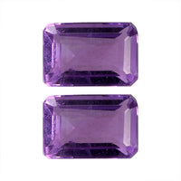 Mashamba Amethyst Set of 2 (Oct 6x4 mm) 1.01 ctw Loose Gemstone
