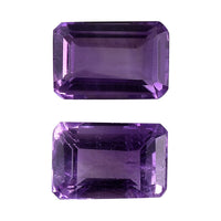 AA Mashamba Amethyst Set of 2 (Oct 6x4 mm) 1.06 ctw Loose gemstone