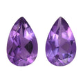 Mashamba Amethyst Set of 2 (Pear 8x5 mm) 1.30 ctw Loose Gemstone - Sticky add to cart bar