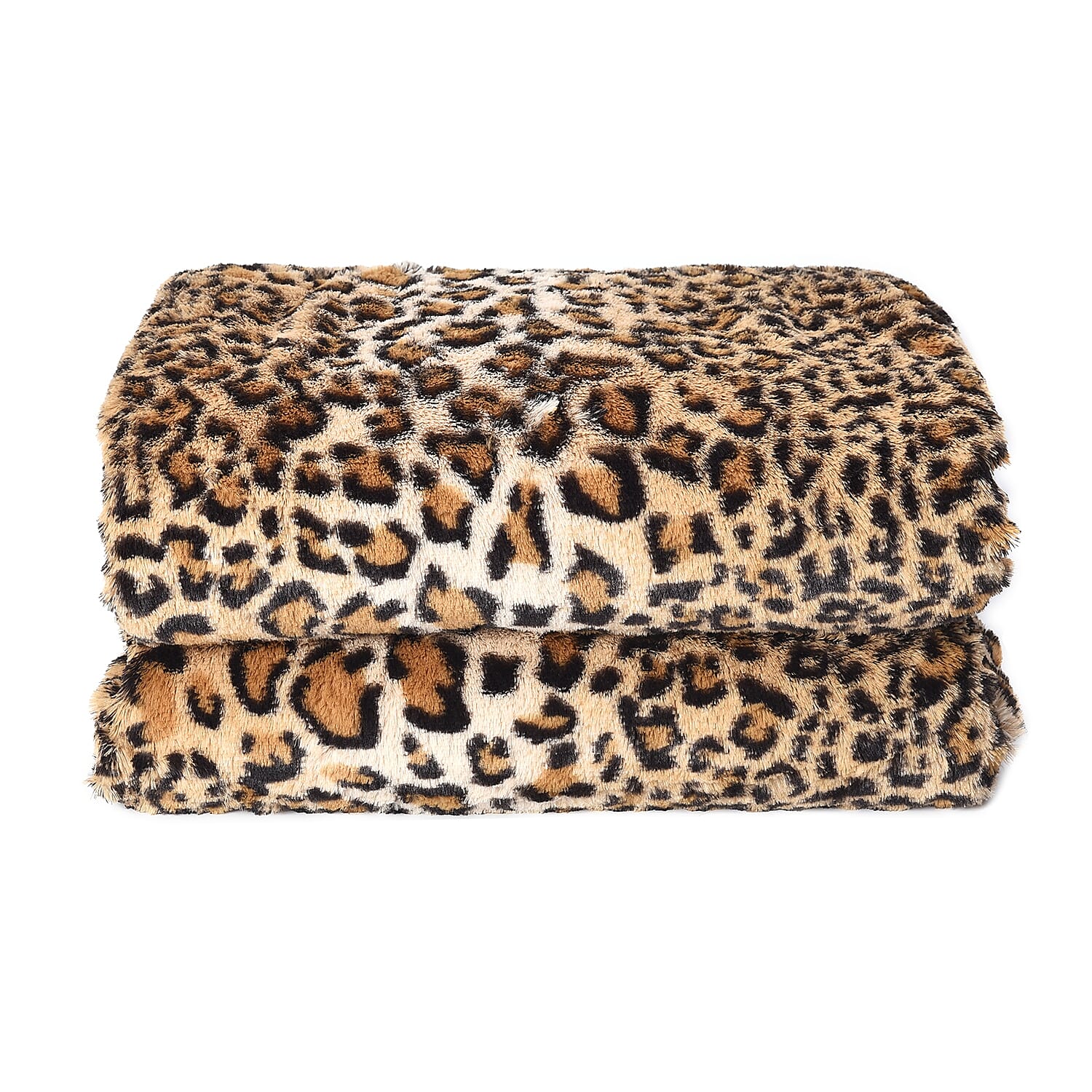 Homesmart Faux Fur Sherpa Blanket- Arabian Leopard (60x80) (1)