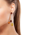 Multi Color Amber Earrings in Sterling Silver - Sticky add to cart bar