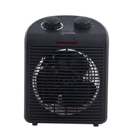 HOMESMART 2 in 1 All Weather Black Heater/Fan with 2 Speed Heat Setting