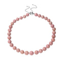 Zaire Rhodonite Beaded Necklace 18-22 Inches with Magnetic Clasp in Sterling Silver 409.50 ctw - Sticky add to cart bar