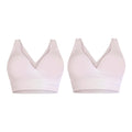 Set of 2 SANKOM Patent Organic Cotton Support & Posture Bra - S/M | White - Sticky add to cart bar