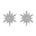 Diamond Accent Star Stud Earrings in Platinum & 14K Yellow Gold Over Sterling Silver - Sticky add to cart bar