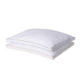 Homesmart Set of 2 White Down Alternative Pillow Protectors with Golden Piping (Full, Microfiber) - Sticky add to cart bar