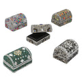 PRIME NIGHT SPECIAL Set of 5 Silver, Multi Color Beaded Mini Chests - Sticky add to cart bar