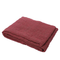 Blue Square Button Pattern Throw Blanket (Cotton)