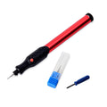 Cordless Engraving Pen in Stainless Steel -Red (2AAA Not Included) - Sticky add to cart bar