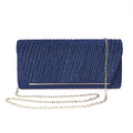 Shimmer Purple Evening Clutch with Detachable Crossbody Strap - Sticky add to cart bar