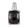 D'Joy Matrix Silver Shungite 3.15 ctw Pendant without Chain in Sterling Silver - Sticky add to cart bar