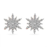 Diamond Accent Star Stud Earrings in Platinum & 14K Yellow Gold Over Sterling Silver