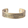 Value Buy Magnetic by Design Antique Style Dragon Cuff Bracelet in Goldtone (7 in) - Sticky add to cart bar