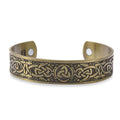 Value Buy Magnetic by Design Antique Style Dragon Cuff Bracelet in Goldtone (7 in) - Sticky add to cart bar
