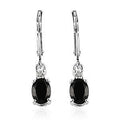 Peridot and White Topaz Lever Back Earrings in Sterling Silver 1.75 ctw - Sticky add to cart bar