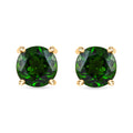 Luxoro Premium Chrome Diopside 2.85 ctw Stud Earrings in 14K Yellow Gold, Gold Solitaire Studs, Gold Earrings, Birthday Gifts For Her - Sticky add to cart bar