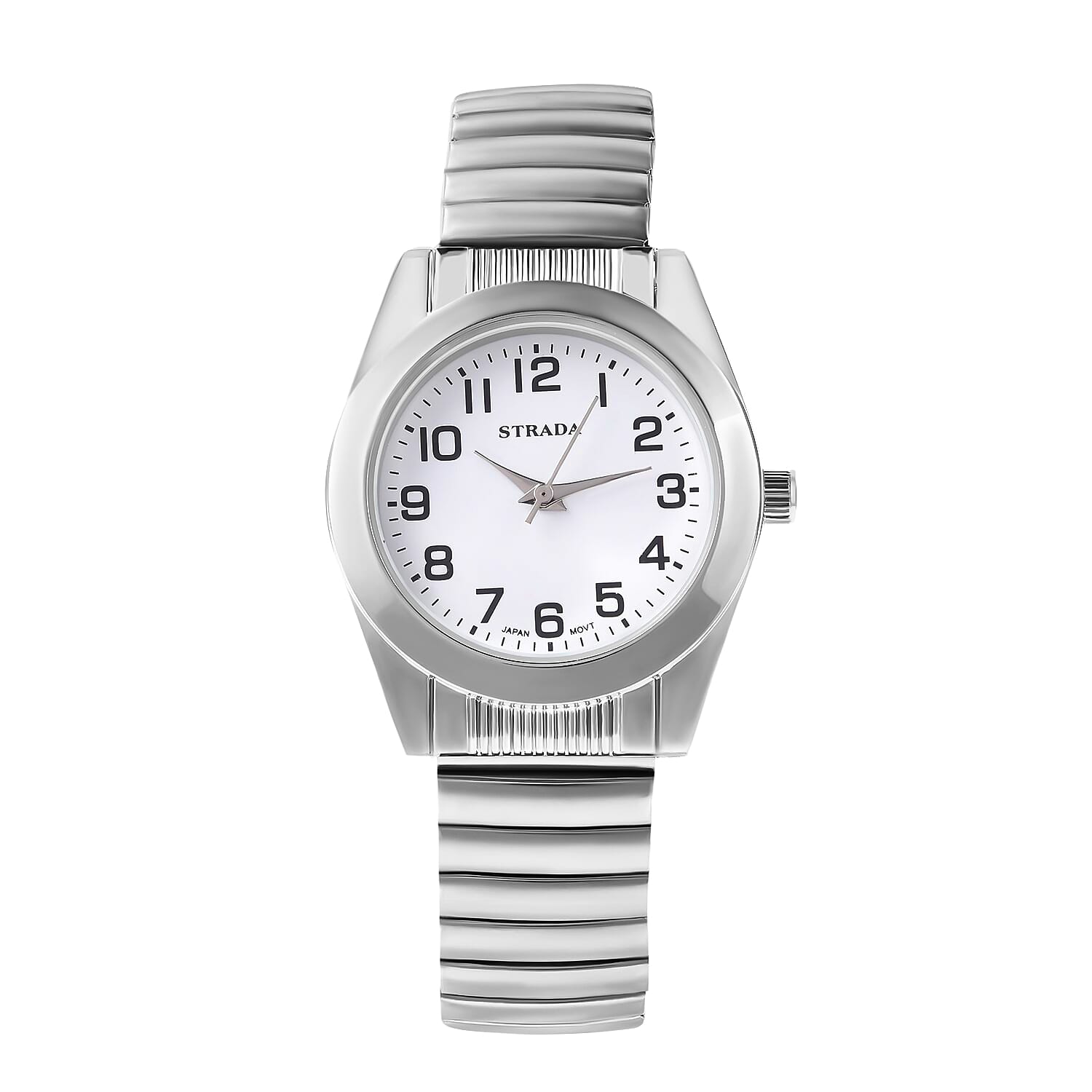 3521773 STRADA Japanese Movement Water Resistant Stretch Bracelet Watch with Stainless Steel Strap