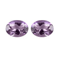 Rose De France Amethyst Set of 2 (Ovl 8x6 mm) 1.94 ctw Loose Gemstone - Sticky add to cart bar
