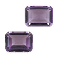 AA Rose De France Amethyst Set of 2 (Oct 8x6mm) 2.35 ctw Loose gemstone - Sticky add to cart bar