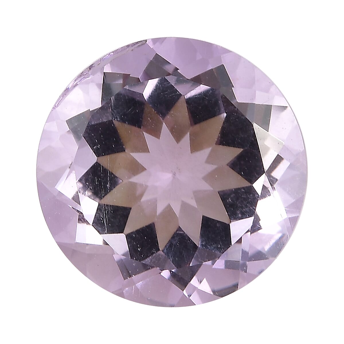 AA Rose De France Amethyst (Rnd 12 mm) 5.36 ctw Loose Gemstone