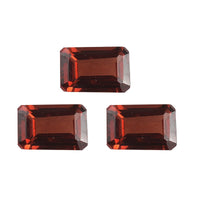 Mozambique Garnet Set of 3 (Oct 6x4 mm) 1.93 ctw Loose Gemstone