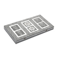 Largest Ever Hand Crafted Oxidized Rose Embossed Jewelry Box with Scratch Protection Interior