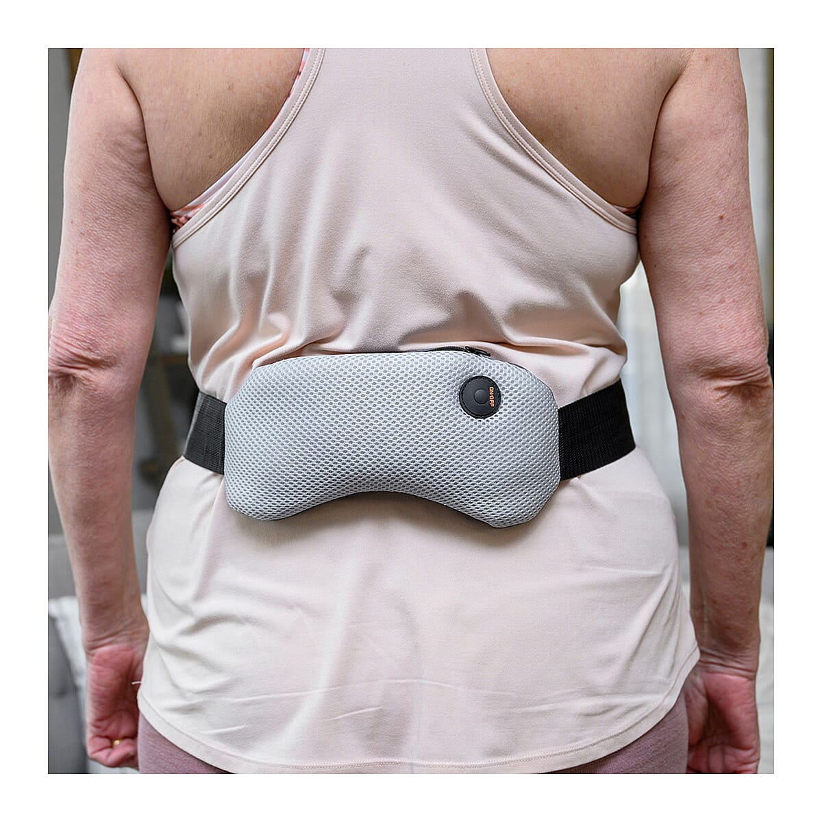 Gray All Purpose Vibration Massager with Natural Shungite and Adjustable Strap (3V) (2xAA Battery Not Included) (1)