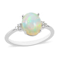 Iliana 18K White Gold AAA Ethiopian Welo Opal, Diamond (G-H, SI) Ring (Size 10.0) (3.17 g) 2.52 ctw - Sticky add to cart bar
