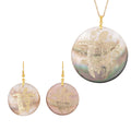 Brown Shell Turtle Earrings and Pendant Necklace 20 Inches in ION Plated Yellow Gold Stainless Steel and Goldtone - Sticky add to cart bar