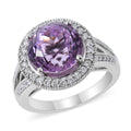 Rhapsody 950 Platinum AAAA Pratroke Kunzite, Diamond Ring (Size 8.0) (8.98 Grams) 5.40 ctw - Sticky add to cart bar