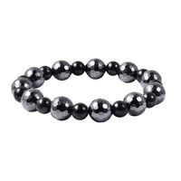 253 ctw Shungite and Magnetic Hematite Stretch Bracelet