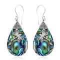 Abalone Shell Dragonfly Earrings in Sterling Silver - Sticky add to cart bar