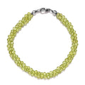 Natural Thai Black Spinel Twisted Beaded Bracelet in Sterling Silver (7.25 In) 45.00 ctw - Sticky add to cart bar