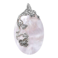 BALI LEGACY Mother of Pearl Nature Inspired Pendant in Sterling Silver