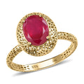 MIRAGE COLLECTION Premium Niassa Ruby (FF) Ring in 10K Yellow Gold 3.90 ctw - Sticky add to cart bar